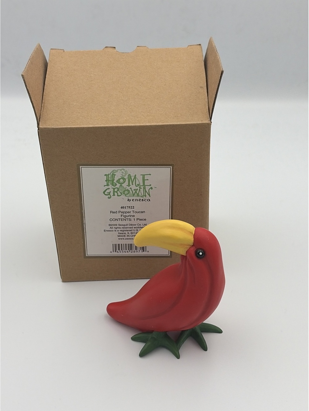 ENESCO HOME GROWN 2009 RED PEPPER TOUCAN BIRD PARROT RETIRED